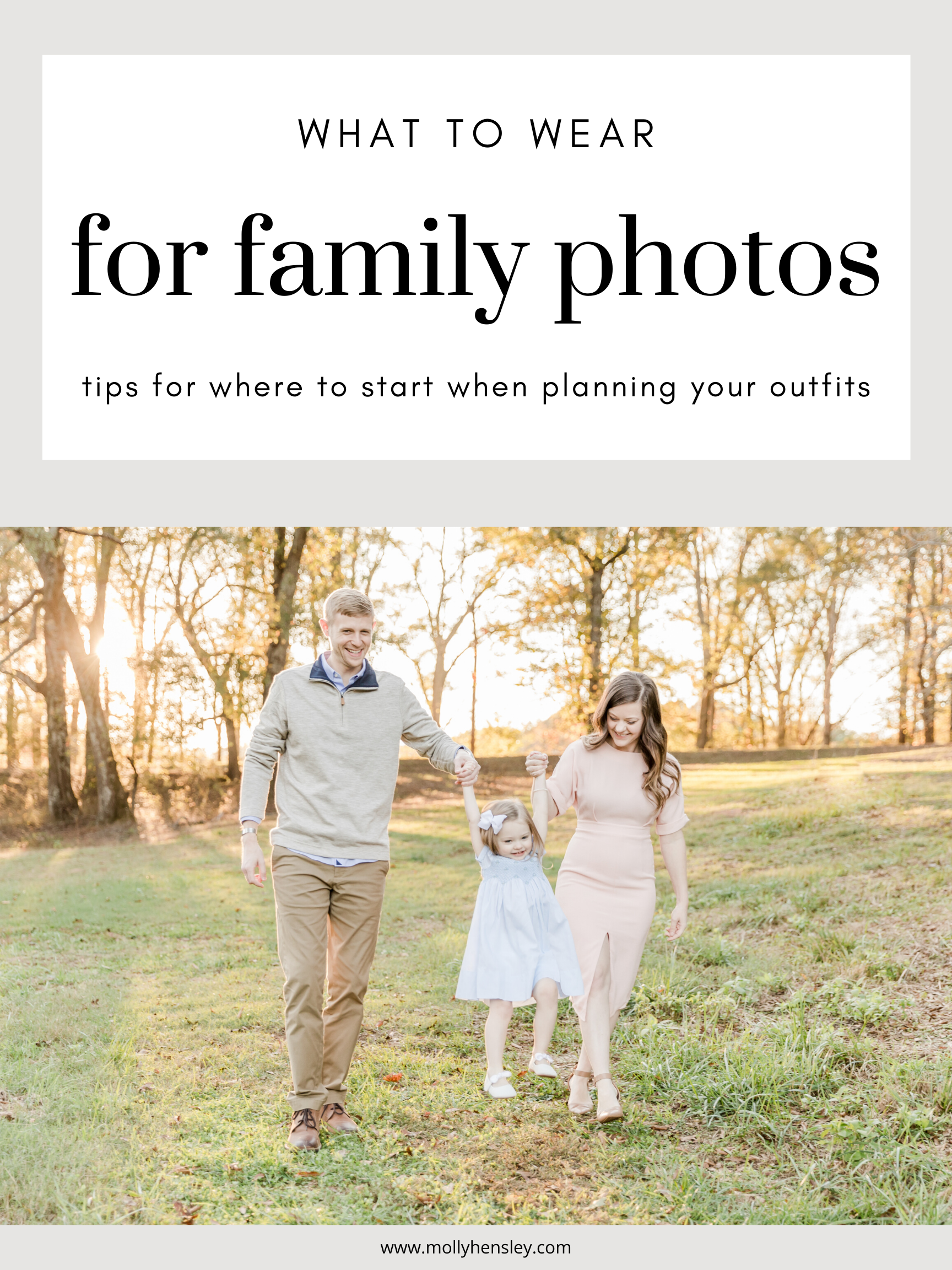what to wear for family photos