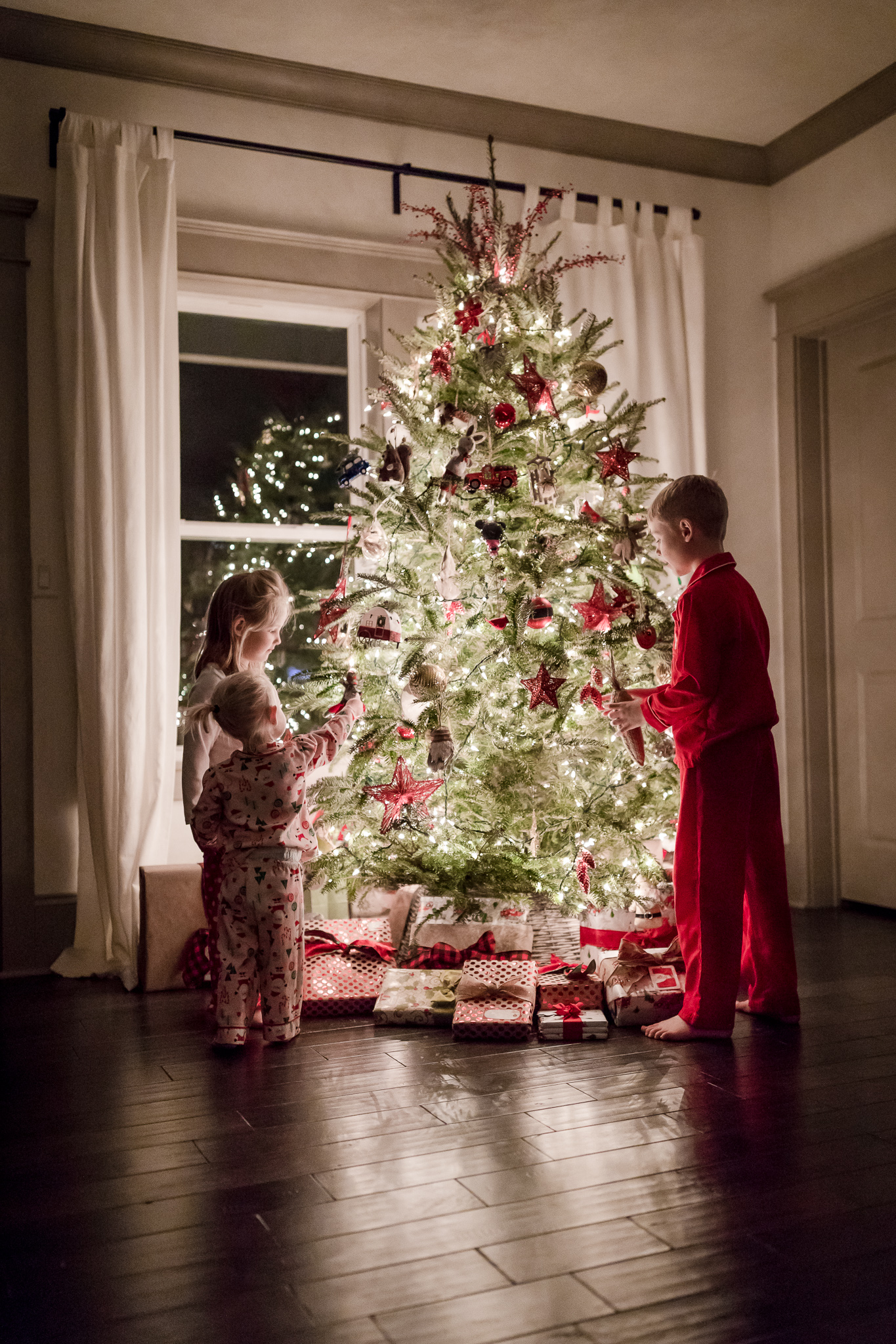 Magical Photos by the Christmas Tree