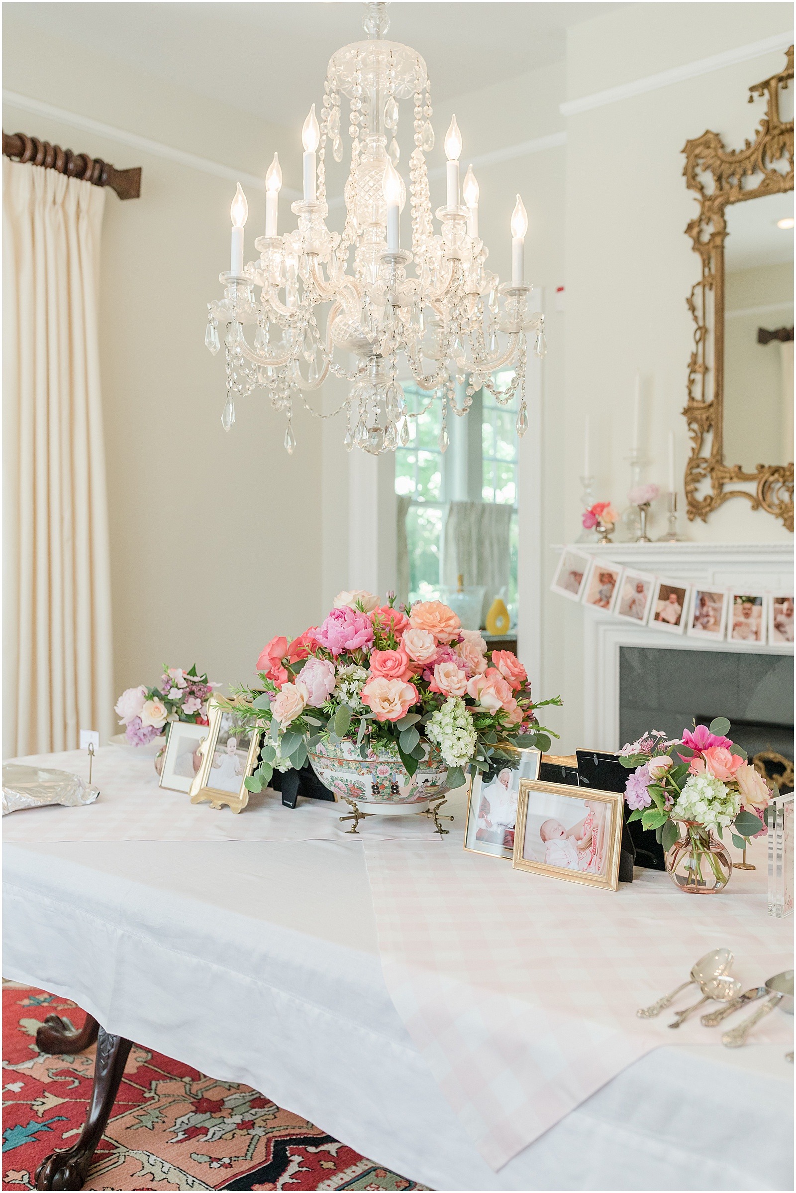 Greenville first birthday photographer captures classic traditional first birthday decor