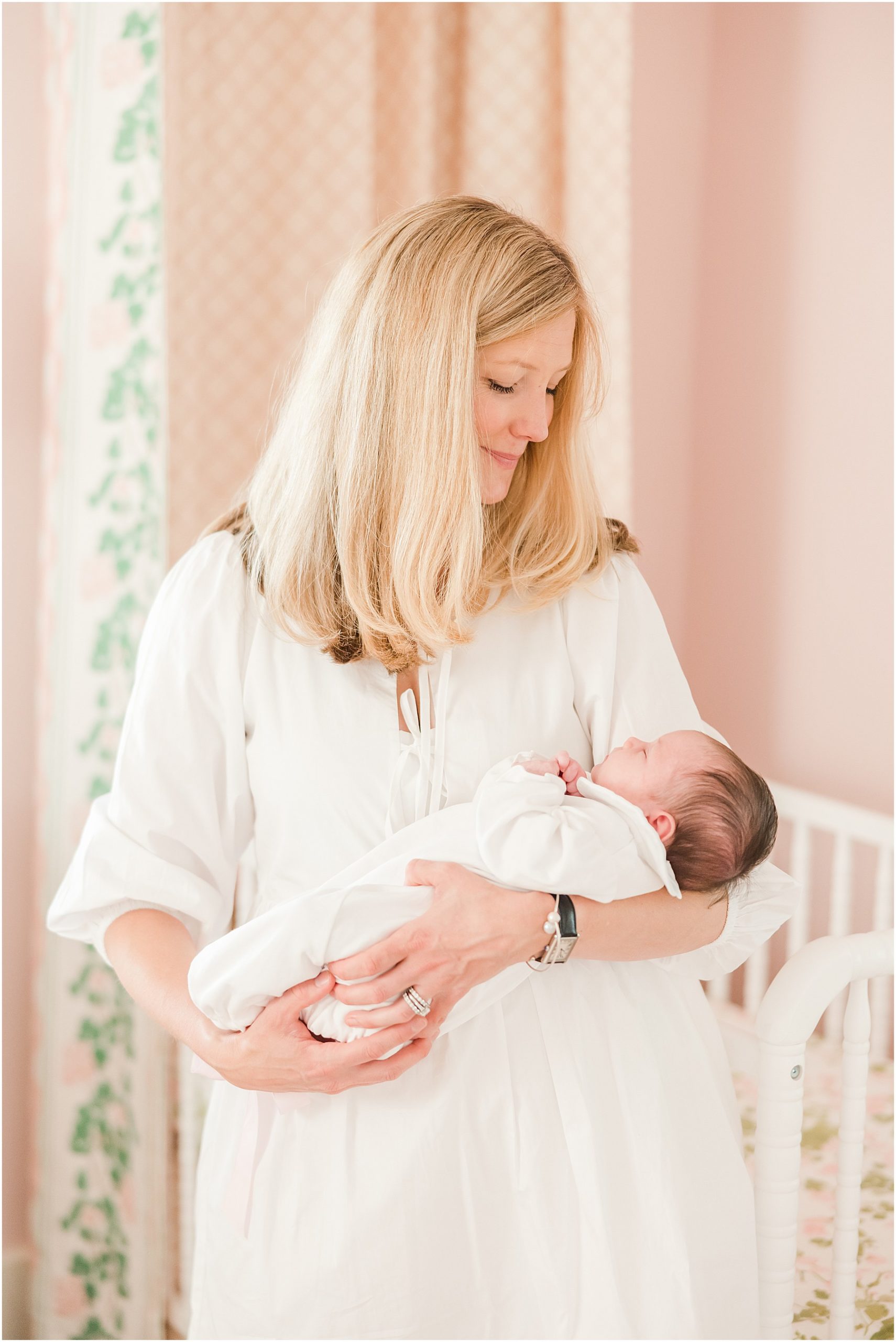 Anna-Louise Wolfe Interiors, Palm Beach Nursery, Atlanta Newborn Photographer, Newborn Photos at home