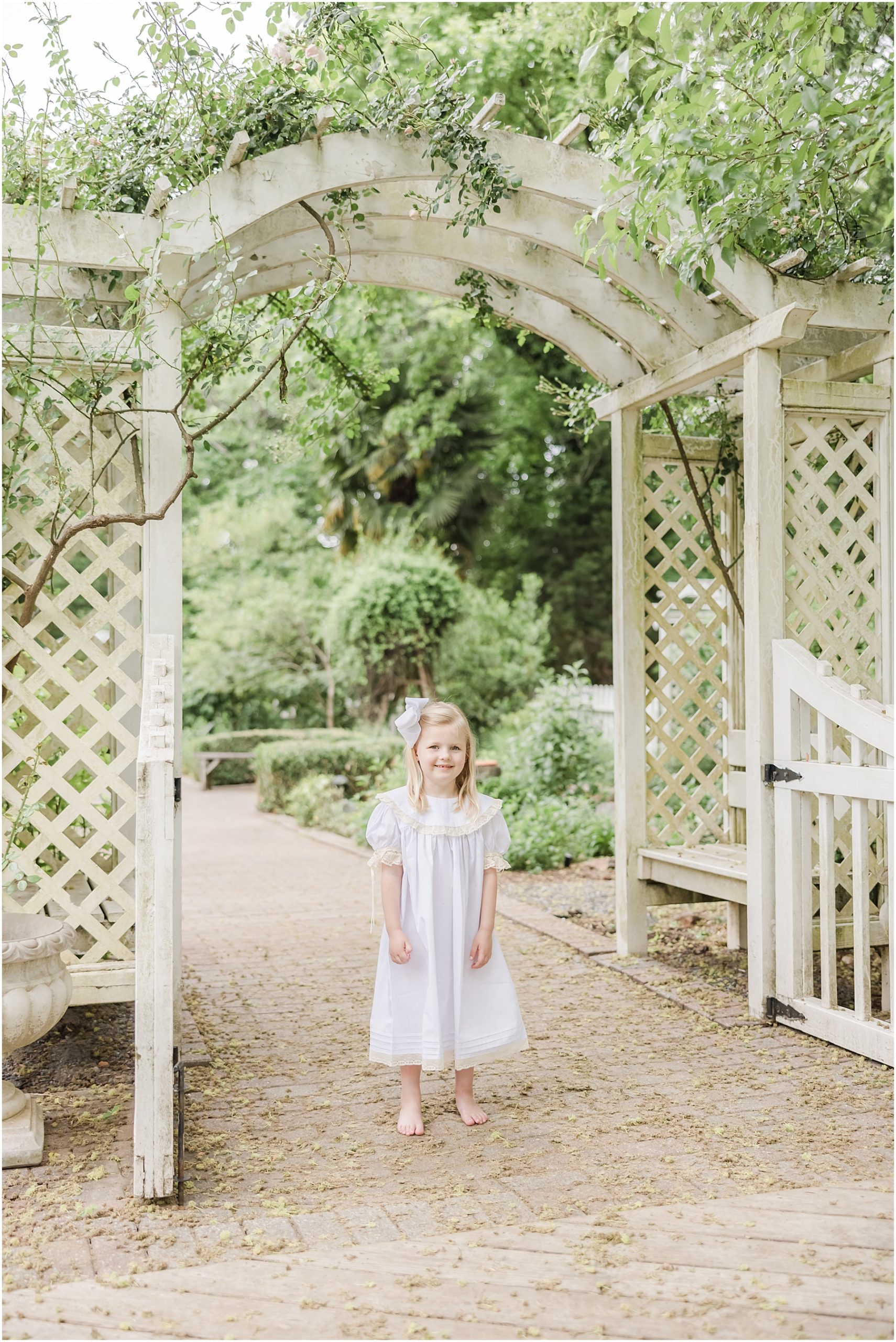 Classic southern portraits in an heirloom dress at Bulloch Hall in Roswell Georgia.