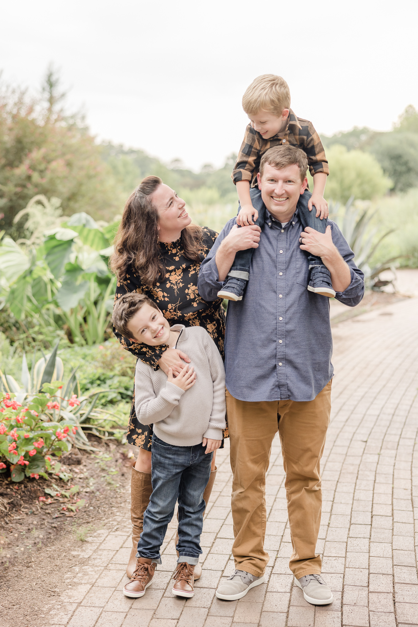 Family Photo at South Carolina Botanical Gardens