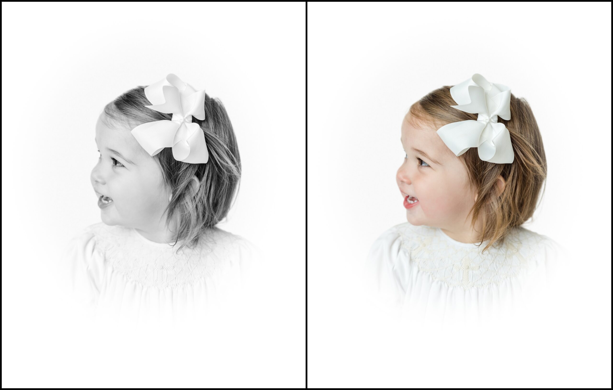 Color and black and white profile photos by Greenville heirloom photographer 